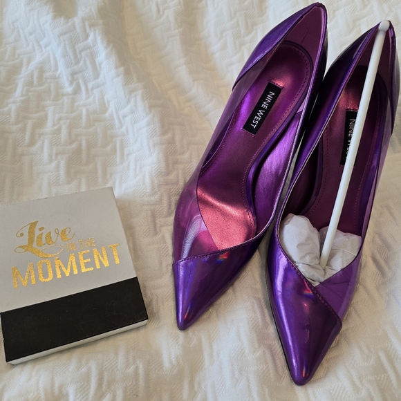 Purplish...Nine West heels - Picture 2 of 5
